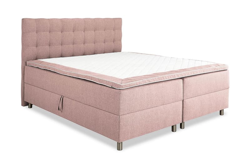 Seng med Oppbevaring Suset 180x200 - Rosa - Dobbeltseng med oppbevaring - Senger med oppbevaring