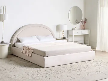 Dobbeltseng Mouzon 180x200 cm - Lys beige - Møbler - Senger - Senger med oppbevaring
