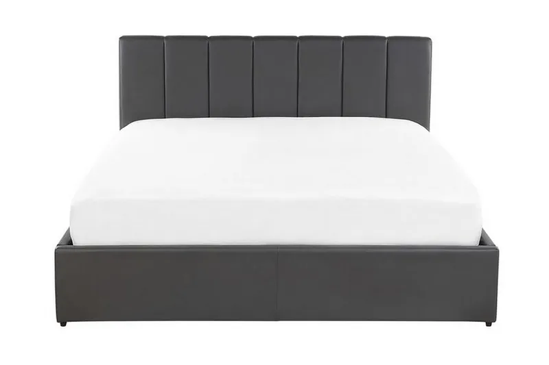 Dreuxa Oppbevaringsseng 140x200 cm, Kunstlær/Grå