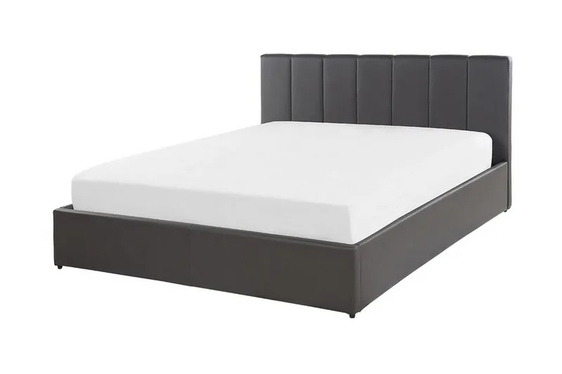 Dreuxa Oppbevaringsseng 140x200 cm - Kunstlær/Grå - Møbler - Senger - Senger med oppbevaring