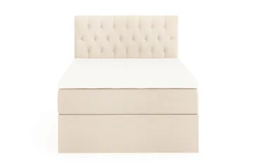 Boxy Box Bed Seng med Oppbevaring 120x200 cm - Beige - Møbler - Senger - Enkeltsenger