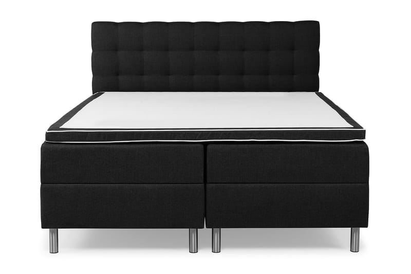 Montana Dobbeltseng med Oppbevaring 160x200 cm - Svart - Møbler - Senger - Senger med oppbevaring