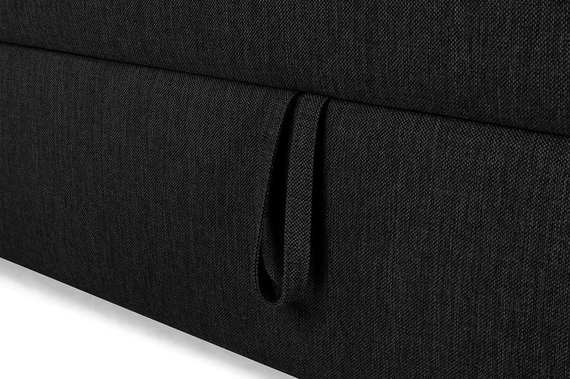 Montana Dobbeltseng med Oppbevaring 160x200 cm - Svart - Møbler - Senger - Senger med oppbevaring