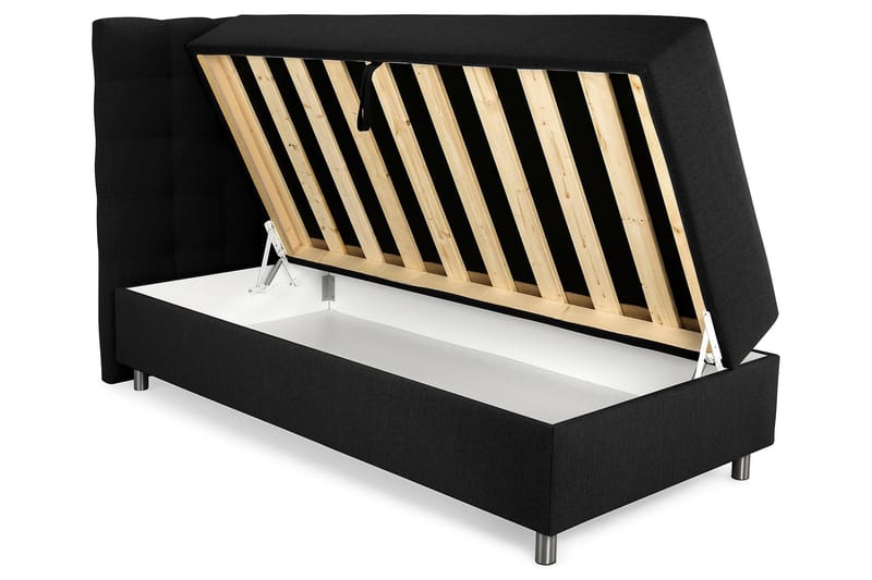 Seng med Oppbevaring Suset 90x200 - Svart - Møbler - Senger - Senger med oppbevaring