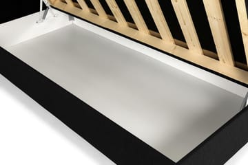 Seng med Oppbevaring Suset 90x200 - Svart - Møbler - Senger - Senger med oppbevaring