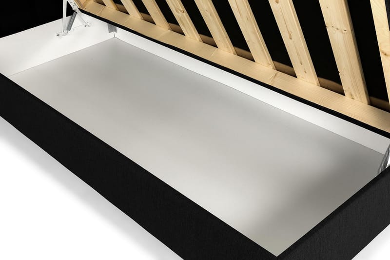 Seng med Oppbevaring Suset 90x200 - Svart - Møbler - Senger - Senger med oppbevaring