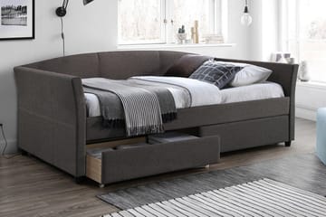 Genesis Seng med Harmony Top Madrass Grå - Møbler - Senger - Senger med oppbevaring