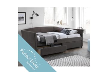 Genesis Seng med Harmony Top Madrass Grå - Møbler - Senger - Senger med oppbevaring