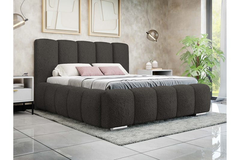 Gioia Oppbevaringsseng 140x200 cm - Svart - Møbler - Senger - Senger med oppbevaring