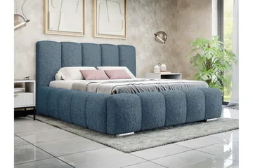 Gioia Oppbevaringsseng 160x200 cm - Blå - Møbler - Senger - Senger med oppbevaring