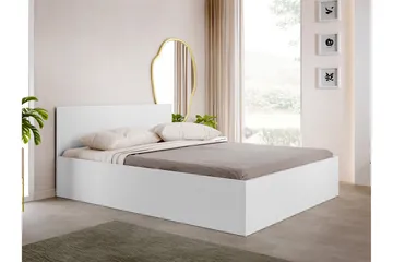 Gudelia Oppbevaringsseng - Hvit - Møbler - Senger - Senger med oppbevaring