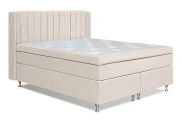 Joluma Kontinentalseng 160x200 Fast - Lysbeige - Møbler - Senger - Kontinentalsenger
