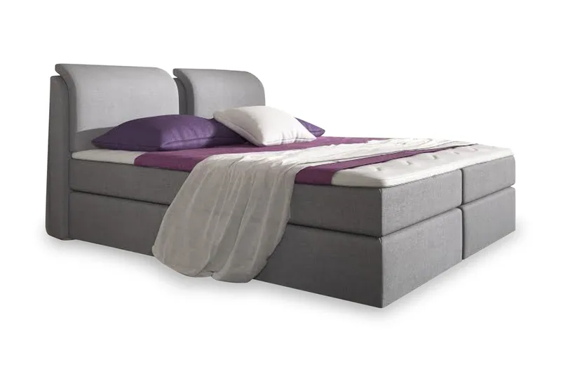 Komplett Box Bed Tyler 180x200 Grå, Grå