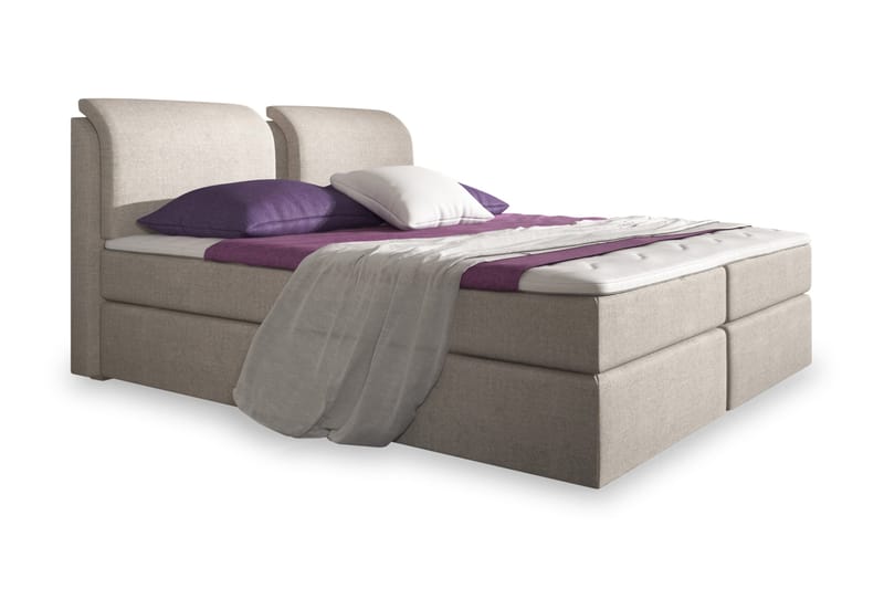Komplett Oppbevaringsseng Tyler 180x200 Beige, Beige