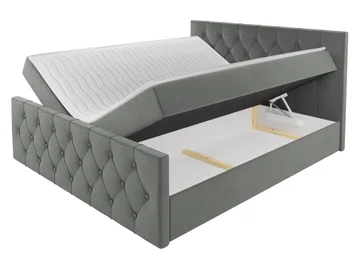 Kontinentalseng 207x216 cm - Svart - Møbler - Senger - Senger med oppbevaring