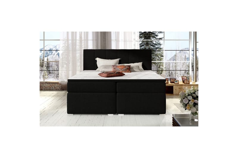Kontinentalseng Eltap Bolero, Sawana 14, Svart, 180x200 cm