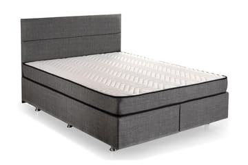 Kontinentalseng Zilarra 140x190 cm - Grå - Møbler - Senger - Regulerbare senger