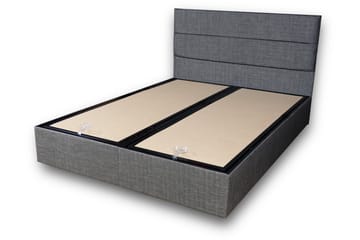 Kontinentalseng Zilarra 140x190 cm - Grå - Møbler - Senger - Regulerbare senger