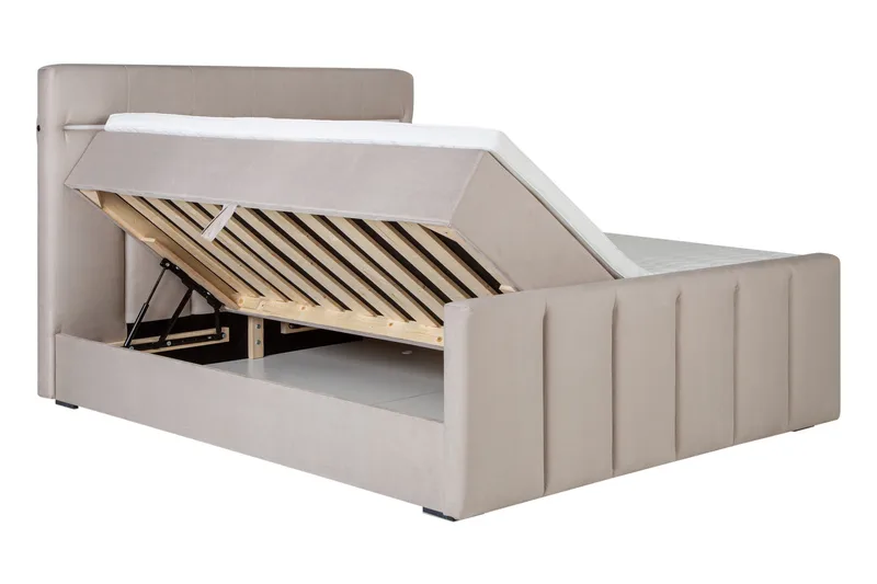 Lysekil Sengepakke Oppbevaringsseng 160x200 cm - Beige - Møbler - Senger - Senger med oppbevaring