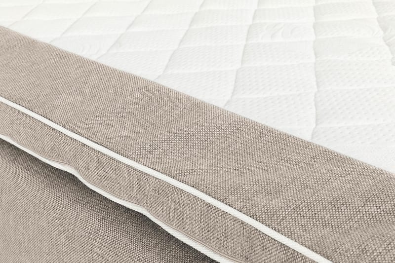 Montana Dobbeltseng med Oppbevaring 160x200 cm - Beige - Møbler - Senger - Senger med oppbevaring