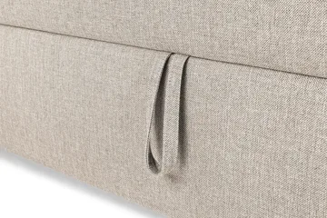 Montana Dobbeltseng med Oppbevaring 160x200 cm - Beige - Møbler - Senger - Senger med oppbevaring