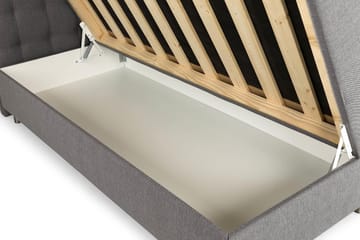 Montana Dobbeltseng med Oppbevaring 160x200 cm - Grå - Møbler - Senger - Senger med oppbevaring