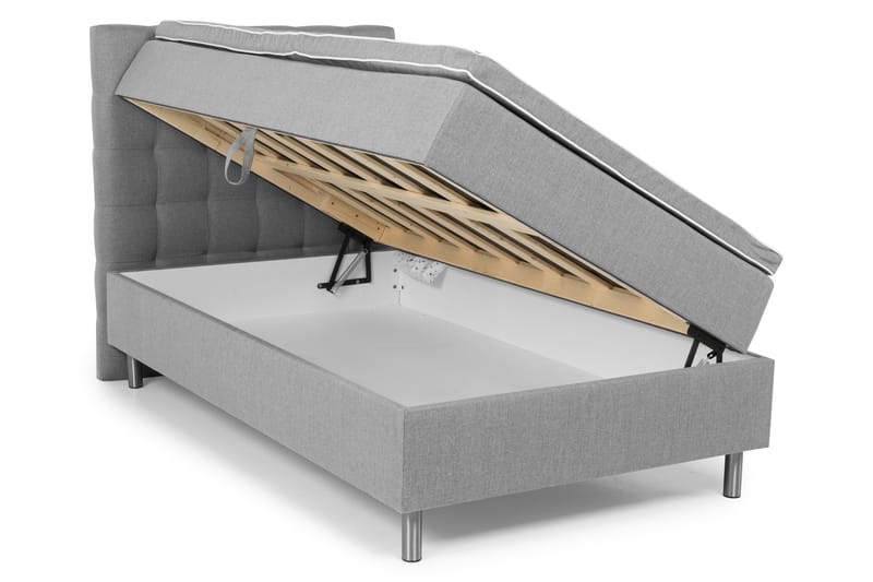 Montana Komplett Sengpakke med Oppbevaring 140x200 cm - Lysegrå - Møbler - Senger - Senger med oppbevaring