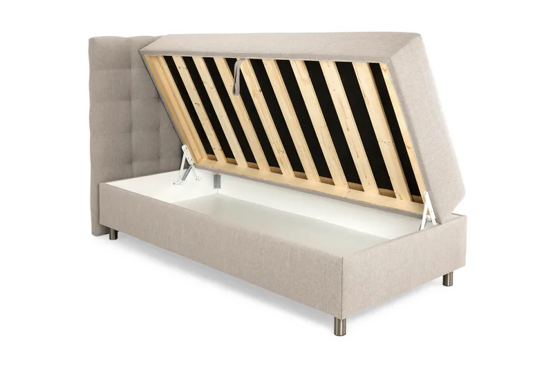 Montana Komplett Sengpakke med Oppbevaring 90x200 cm - Beige - Møbler - Senger - Senger med oppbevaring
