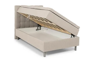 Montana Seng med Oppbevaring 140x200 - Beige - Møbler - Senger - Senger med oppbevaring