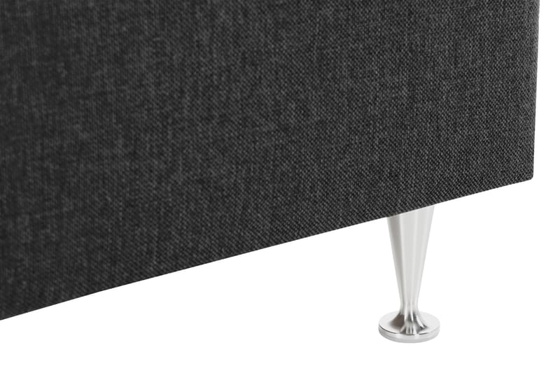 Oppbevaringsseng Alessia med LED-belysning 160x200 - Svart - Møbler - Senger - Senger med oppbevaring