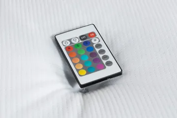 Oppbevaringsseng Alessia med LED-belysning 180x200 - Grå / Lysgrå - Møbler - Senger - Senger med oppbevaring