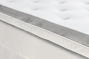 Oppbevaringsseng Alessia med LED-belysning 180x200 - Grå / Lysgrå - Møbler - Senger - Senger med oppbevaring