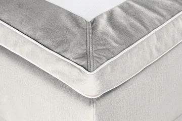 Oppbevaringsseng Alessia med LED-belysning 180x200 - Grå / Lysgrå - Møbler - Senger - Senger med oppbevaring