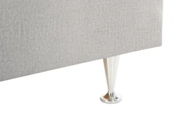 Oppbevaringsseng Alessia med LED-belysning 180x200 - Grå / Lysgrå - Møbler - Senger - Senger med oppbevaring