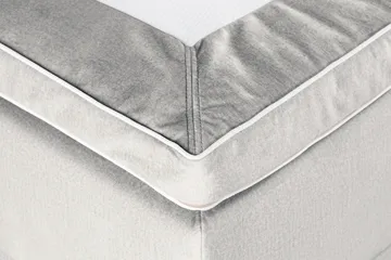 Oppbevaringsseng Alessia med LED-belysning 180x200 - Lysegrå - Møbler - Senger - Senger med oppbevaring