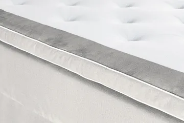 Oppbevaringsseng Alessia med LED-belysning 180x200 - Lysegrå - Møbler - Senger - Senger med oppbevaring