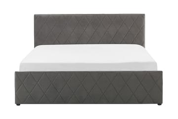 Oppbevaringsseng Cabariot 180x200 cm - Fløyel/Grå - Møbler - Senger - Senger med oppbevaring - Dobbeltseng med oppbevaring