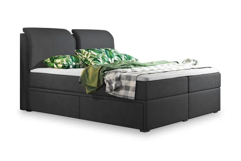 Owen Oppbevaringsseng 180x200 Svart, Svart
