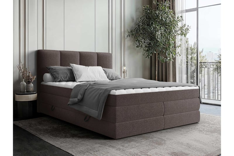 Pinta Oppbevaringsseng 180x200 cm - Brun - Møbler - Senger - Senger med oppbevaring - Dobbeltseng med oppbevaring