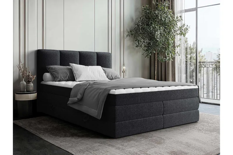 Pinta Oppbevaringsseng 180x200 cm, Grå