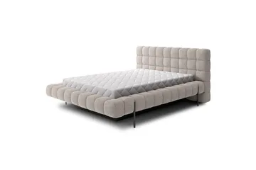Polstret seng Eltap Magentta - 160x200 cm, Royal 18, Beige - Møbler - Senger - Senger med oppbevaring