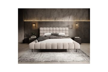 Polstret seng Eltap Magentta - 160x200 cm, Royal 18, Beige - Møbler - Senger - Senger med oppbevaring - Dobbeltseng med oppbevaring