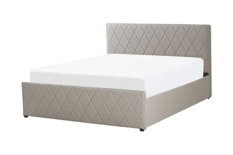 Rochefort Oppbevaringsseng 140x200 cm - Kunstlær/Grå - Møbler - Senger - Senger med oppbevaring