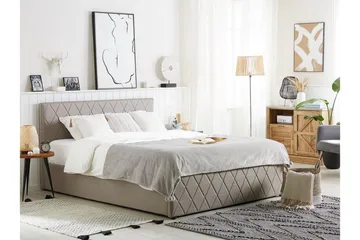 Rochefort Oppbevaringsseng 140x200 cm - Kunstlær/Grå - Møbler - Senger - Senger med oppbevaring