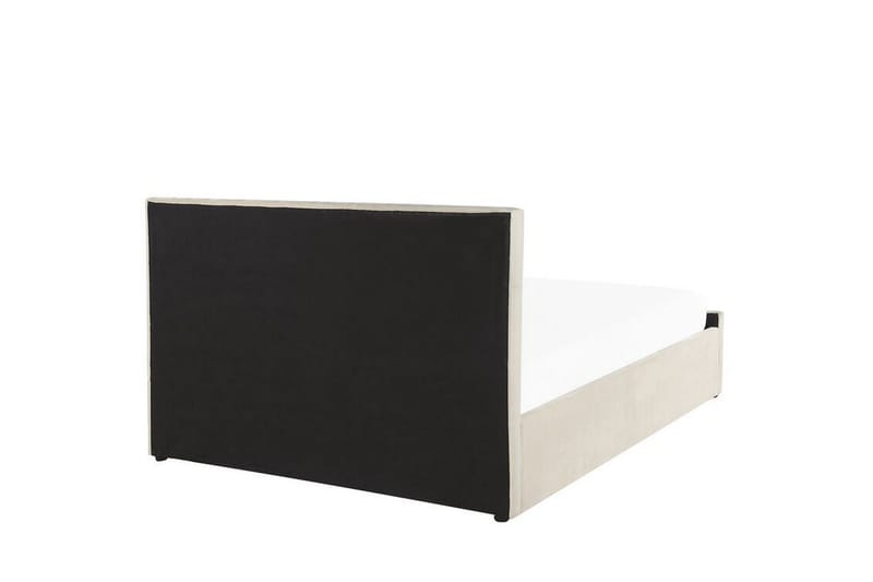 Saleux Oppbevaringsseng 140x200 cm - Fløyel/Beige - Møbler - Senger - Senger med oppbevaring