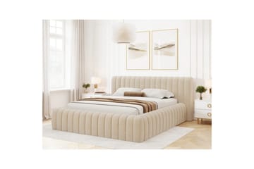 Sängram & Sängstomme Eltap Beige 140x200 32 - Møbler - Senger - Senger med oppbevaring