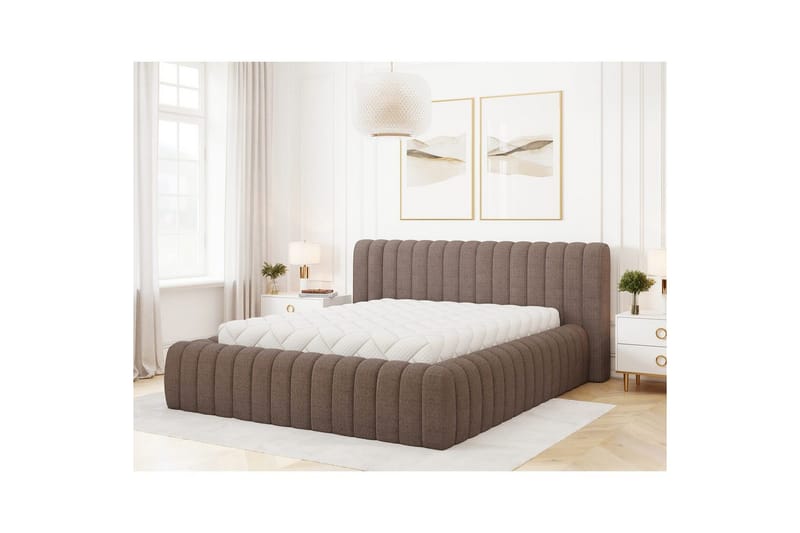 Sängram & Sängstomme Eltap Brun 140x200 DEL - Møbler - Senger - Senger med oppbevaring