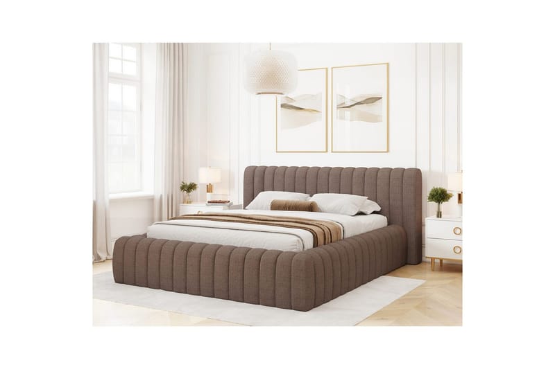 Sängram & Sängstomme Eltap Brun 140x200 DEL - Møbler - Senger - Senger med oppbevaring