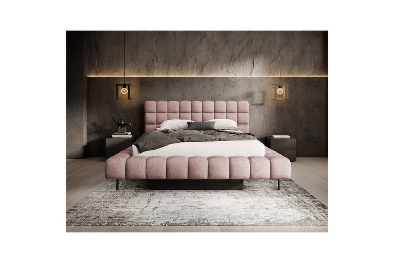 Sängram & Sängstomme Eltap Rosa 180x200 DEL - Møbler - Senger - Senger med oppbevaring