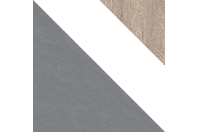 Seng Indora 124x204 cm - Grå/Hvit/Natur - Senger med oppbevaring